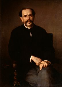 男の肖像」、1861年。 作： Ludwig Knaus