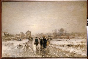 市場からの復帰 作： Ludwig Munthe