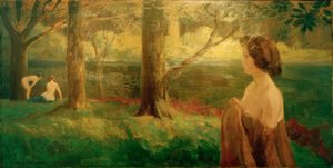 夕日 作： Ludwig von Hofmann
