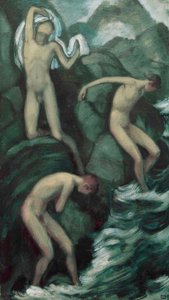 渓流 作： Ludwig von Hofmann