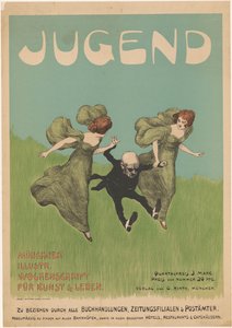 ユーゲント誌のポスター 作： Ludwig von Zumbusch