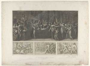 トロイア戦争の 4 つのシーン 作： Luigi Ademollo