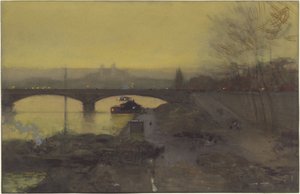 たそがれのアルマ橋 作： Luigi Aloys François Joseph Loir