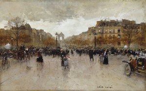 ロンドポイントデシャンゼリゼ（パリ） 作： Luigi Loir