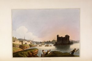 ラタキア港、1810年 作： Luigi Mayer
