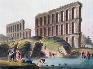 古代カルタゴの大水道橋跡」、チュニジア、1803年