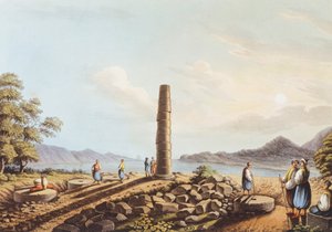 サモス島のヘラ神殿の遺跡 作： Luigi Mayer