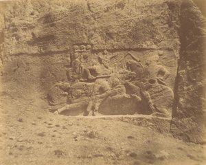 4 [Naksh-i Rustam、ペルセポリスの近く]、1840 年代から 60 年代。 作： Luigi Pesce
