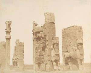 ペルセポリスの古代のイングレッツァの門]1858年 作： Luigi Pesce