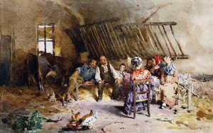納屋で 作： Luigi Rossi