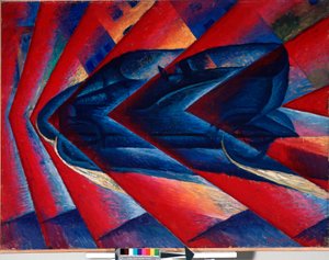 車のダイナミズム 作： Luigi Russolo