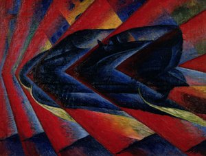 自動車のダイナミズム 作： Luigi Russolo