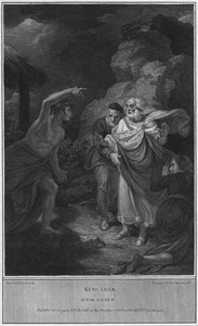 リア王。第III条。シーンIV、1792 作： Luigi Schiavonetti