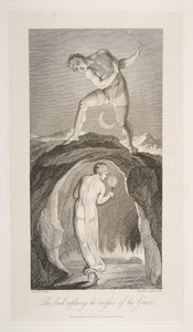 1813 年 3 月 1 日、Robert Bl... の詩、The Grave からの The Soul Exploring the Recesses of the Grave. 作： Luigi Schiavonetti