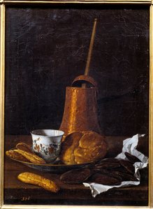 チョコレートのことです。ルイス・メレンデス（1716 - 1780）の絵画、スペイン派