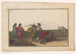 マタドールに刺された雄牛 Coleccion de las principales suertes de una corrida de toros (シリーズタイトル) 闘牛の最重要技集（連載タイトル） 作： Luis Fernandez Noseret