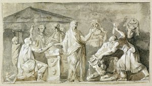 古代の犠牲トイレ 作： Luis Paret y Alcazar