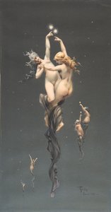 双子の星、1851～96年 作： Luis Riccardo Falero