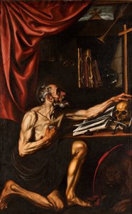 スペイン語：San Jerónimo penitente en su estudio 書斎で懺悔する聖ジェローム