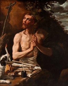 スペイン語：Santo Domingo penitente 懺悔する聖ドミニコ