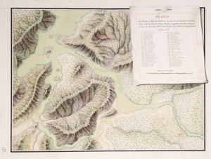 バルディビア川とその周辺, チリ 作： Luis de Surville