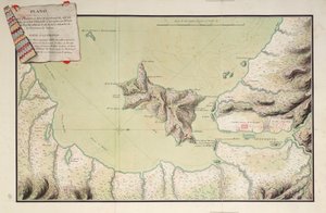 南海グアヤキルの港と川の地図 作： Luis de Surville