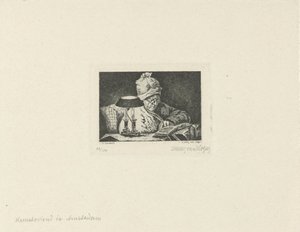 読書マン 作： Lukas van Hoger (signed by artist)