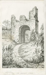 ダドリー城-「監視員の塔」 :リトグラフ, nd [c 1825] (プリント) 作： Luke Booker