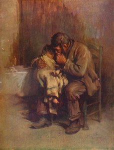マザーレス」1899年頃、1914年 作： Luke Fildes