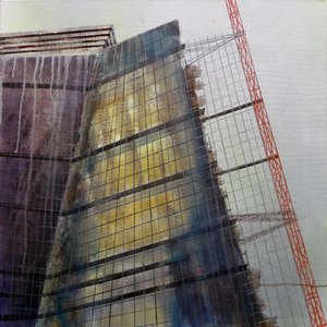 メタストラクチャーVIII, 2016（キャンバスに油彩） 作： ルーク・M・ウォーカー