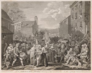 1746 年のフィンチリーへの進軍 (ホガースの後) 作： Luke Sullivan