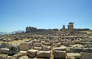 アゴラ、クサントス、トルコからの発掘調査の眺め 作： Lycian