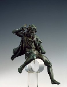 ギリシャのアート。"馬に乗ったマケドニアの王アレキサンダー大王（紀元前356～323年）" シシオネのリュシプス（紀元前395～305年）のブロンズ彫刻 紀元前4世紀。ローマ ヴィッラ・ジュリア国立博物館 イタリア 作： Lysippos (attributed to)