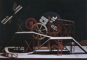 劇場演劇の舞台デザイン、F。クロムリンクの「The Magnificent Cuckold Le Cocu Magnifique」 作： Lyubov Sergeevna Popova