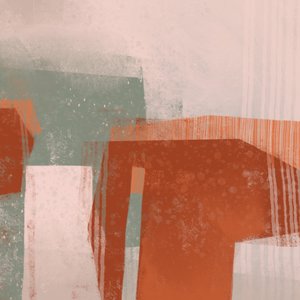 モダンでアースカラーのブロック 作： 