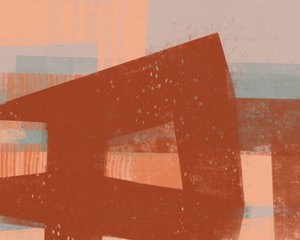 夕暮れ時の控えめな幾何学模様 作： 