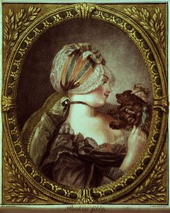 ルイ・マリン・ボネ（1743-93）が彫った「Provoking Fidelity」。 作： M.A. (after) Parelle