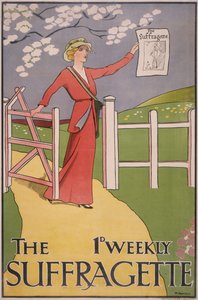 The Suffragette」新聞のポスター、1910年から1915年頃 作： M Bartels