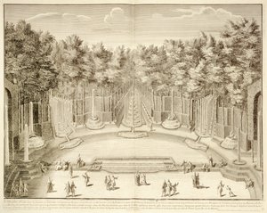 ヴェルサイユ宮殿のノートルの「水の劇場」。 作： M. Daigremont