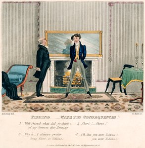 1827年にトーマスマクリーンによってロンドンで出版されたG.ハントによって刻まれた「漁業とその結果」（手塗りのアクアチント） 作： M. Egerton