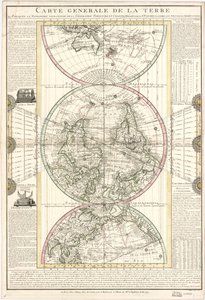 地球の一般的な地図 作： M. Flecheux