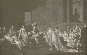 ジェローム・ボナパルト王子とヴュルテンベルクのフレデリカ王女の結婚、1807、1896 作： M. Haider