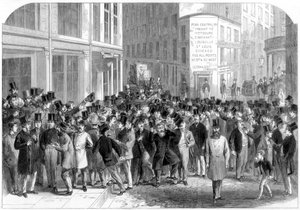 1864年、ニューヨークのカーブストーン株式仲買人。 作： M. Jackson