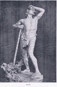 アダム（The Magazine of Art 1893, Cassell and Companyより 作： M. Lavergne