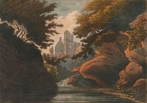 ロスライン城、1800年。 作： M. Merigot