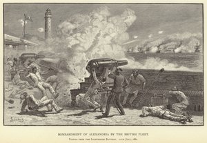 イギリス艦隊によるアレクサンドリア爆撃 作： M. Schonberg