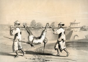 「大攻撃後の朝の壁からのスケッチ」、中国、c1860。 作： M and N Hanhart