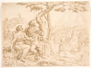 ユダとタマル 作： Maarten van Heemskerck