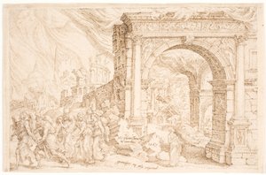 ソドムの破壊 作： Maarten van Heemskerck