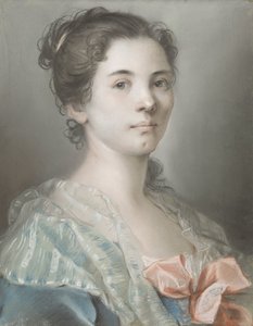 若い女性の肖像画 作： Madeleine Françoise Basseporte